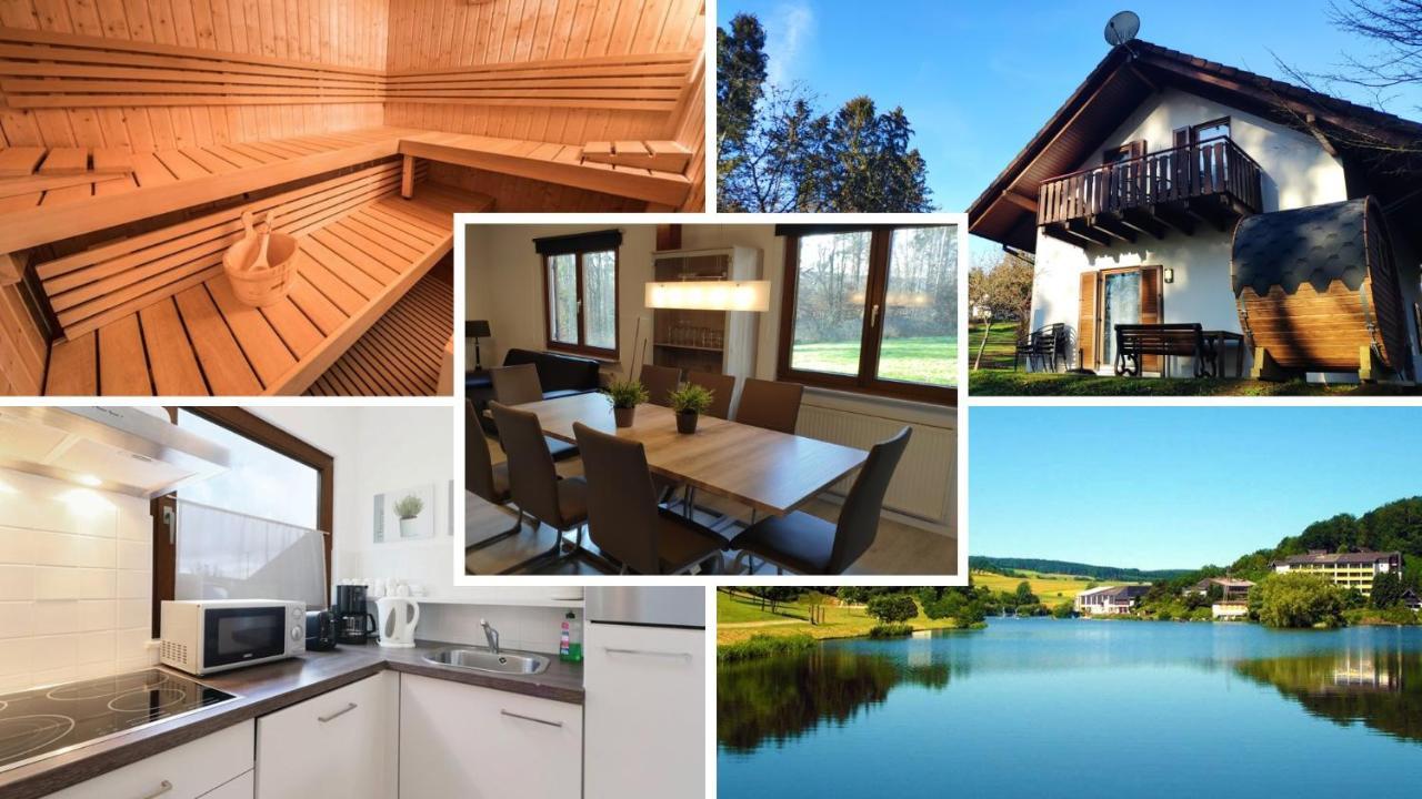 Seepark Kirchheim Ferienhaus Bei Zeta Mit Sauna Экстерьер фото