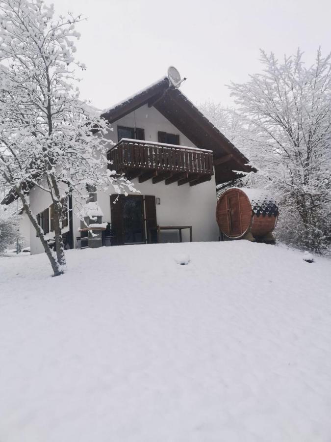 Seepark Kirchheim Ferienhaus Bei Zeta Mit Sauna Экстерьер фото